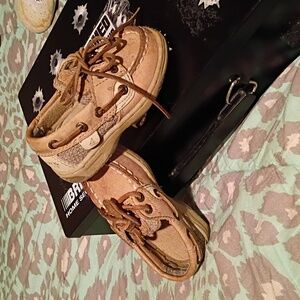 Baby SPEERY  Leather TopSiders  pre walkers size 5m